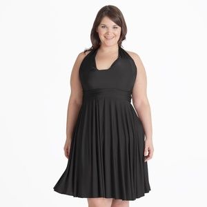 Henkaa Iris Midi Plus Size Midnight Black
